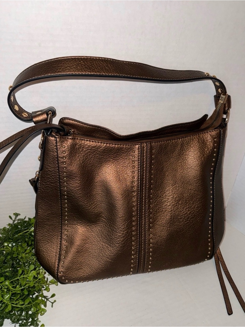 Montana West Concealed Carry Metallic Hobo purse with holster